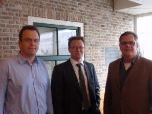 Vlnr Ron Kortleve, Diederik Vergeer, Pieter Keeris