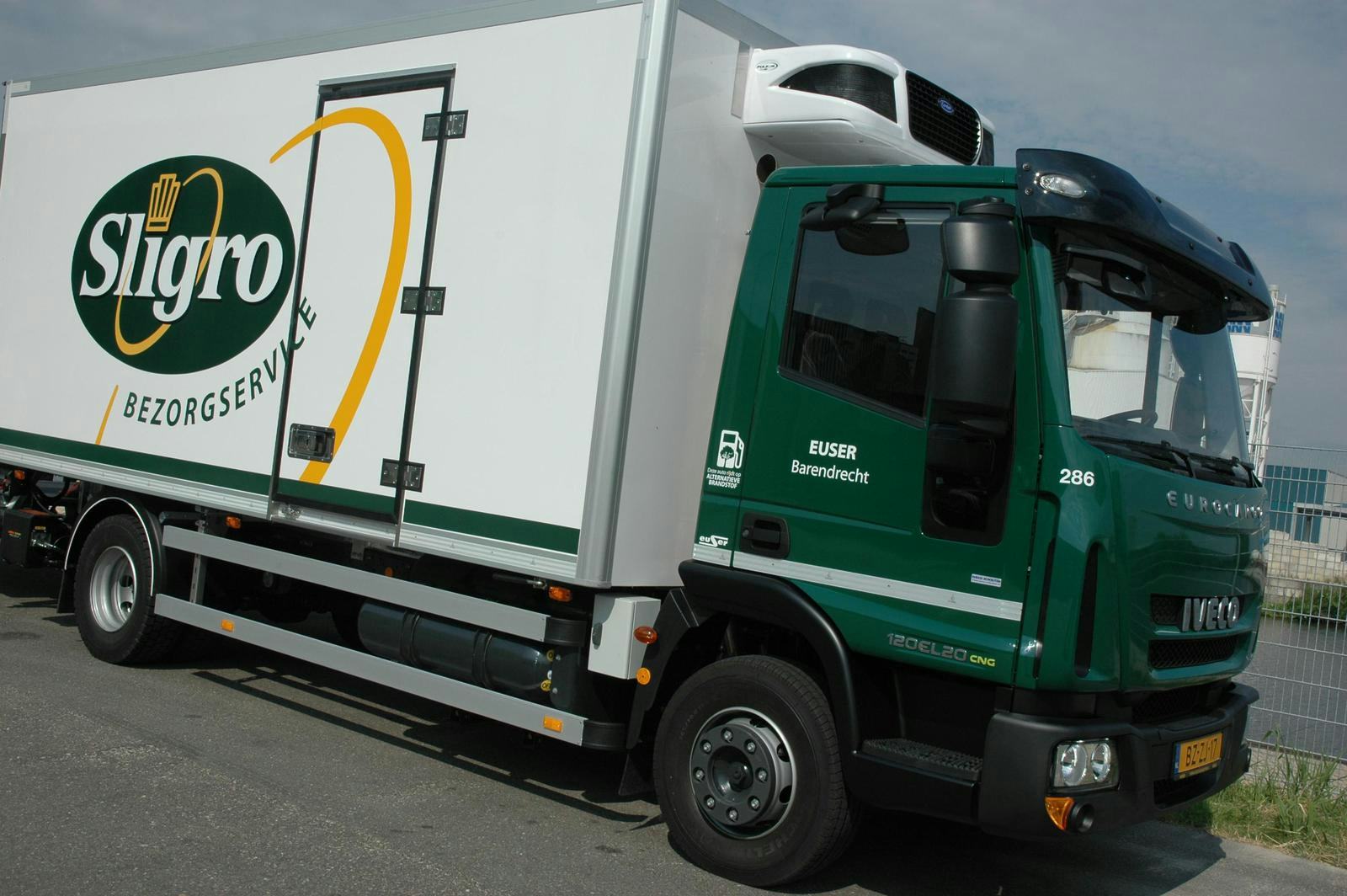 Sligro zet schone truck in voor stadsdistributie