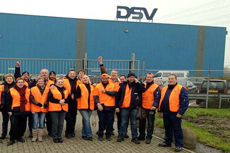 Net als in 2013 voert FNV opnieuw actie bij DSV Solutions voor een betere cao.