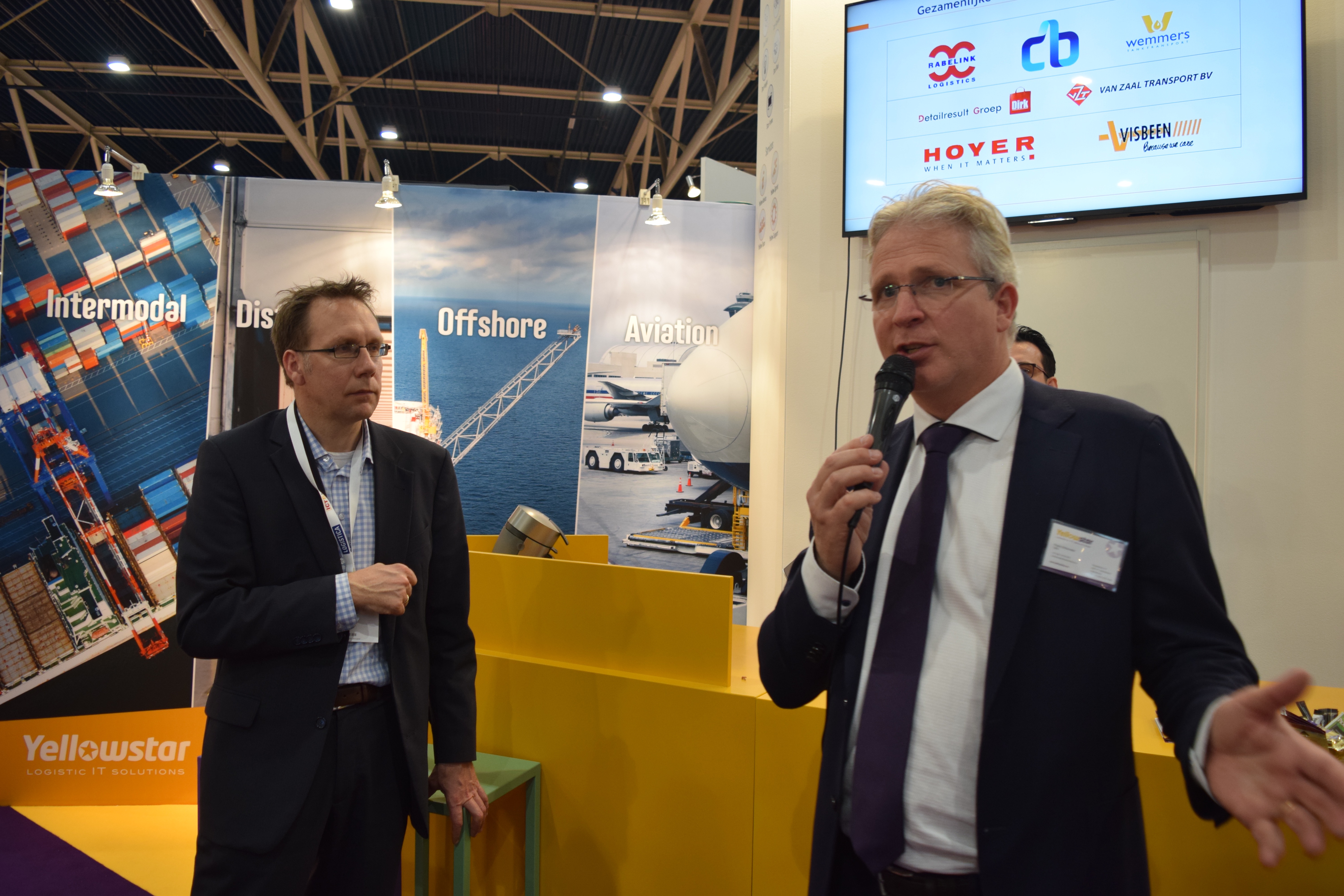 Goos Kant (links) en Frank Erftemeijer in gesprek