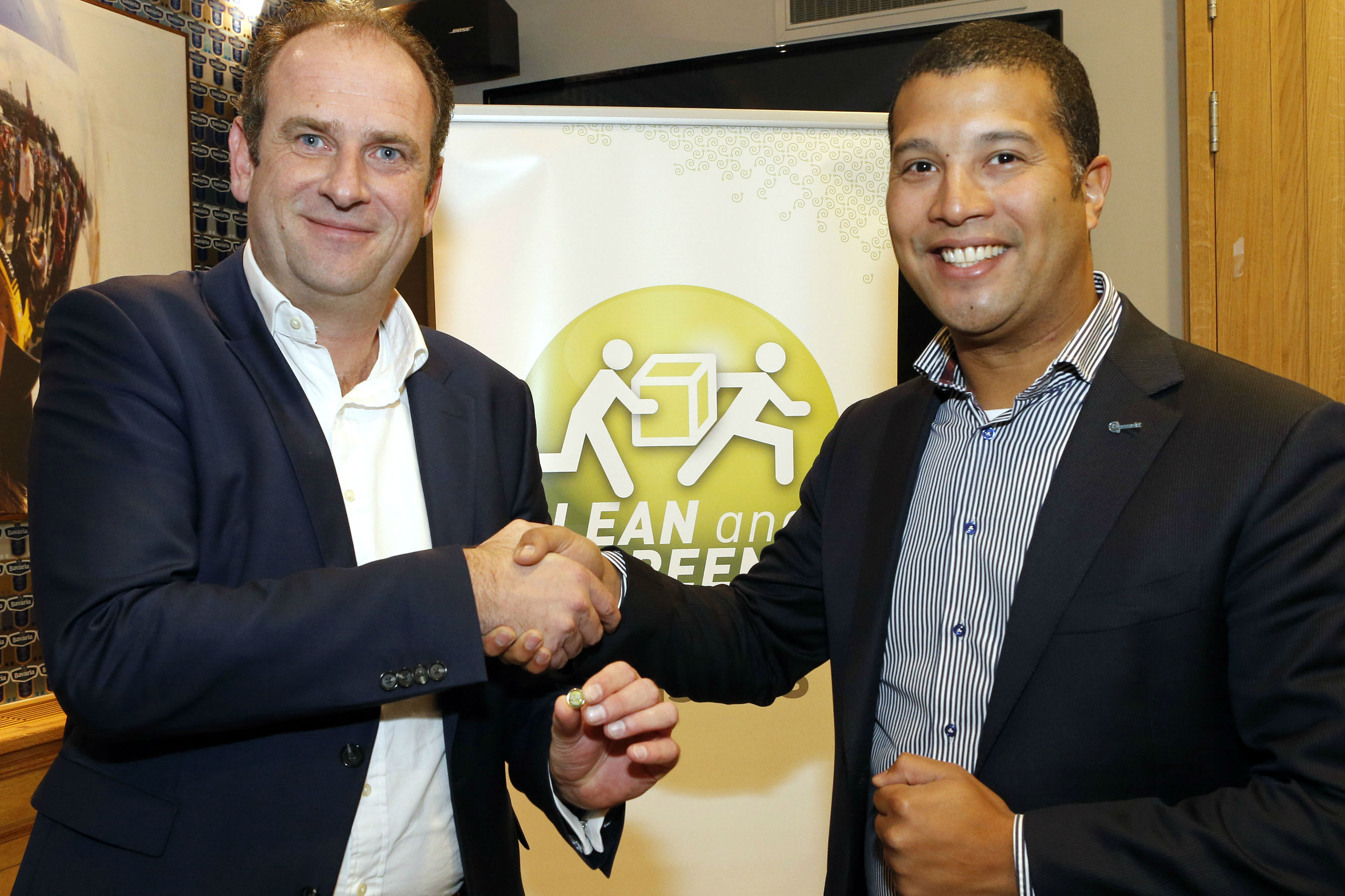 Fred Hooft (Bavaria) en Harsha Dijk (Connekt)