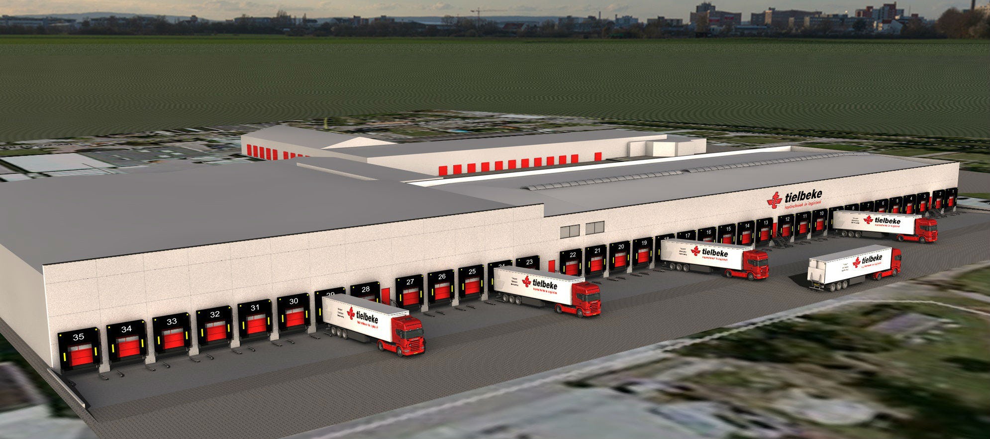Tielbeke laat in fases nieuw logistiek centrum bouwen