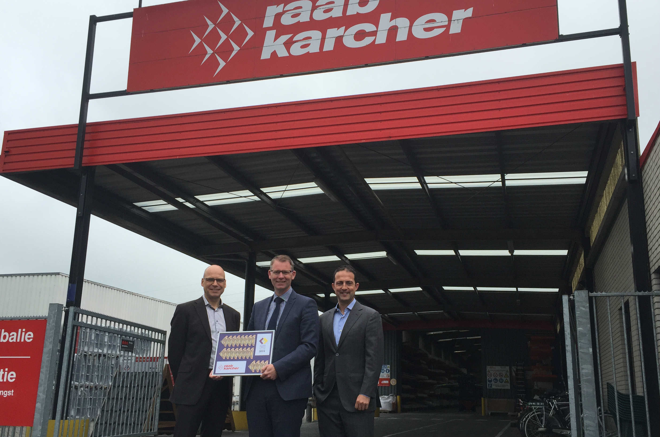 Vlnr. Geert van den Bosch,  Iwan te Winkel  en Ronald Leunisse. 