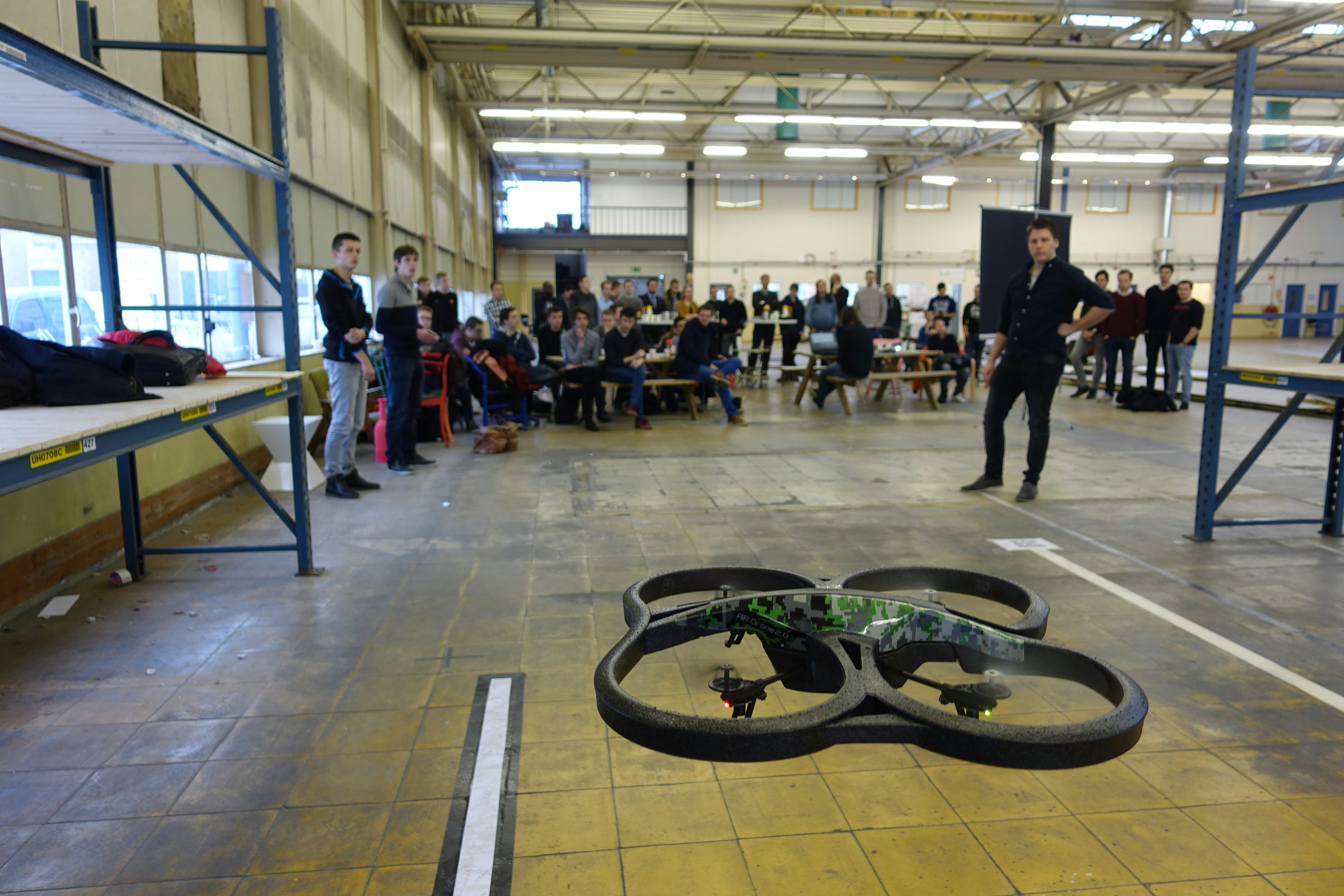Geslaagd drone-experiment Windesheim-studenten