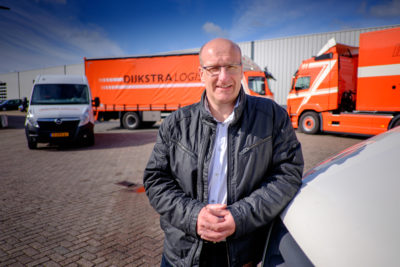 Tjeerd Dijkstra, eigenaar van Dijkstra Logistiek in Lopik. 