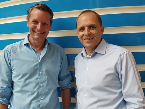 Vlnr. Daniël Ropers en Huub Vermeulen