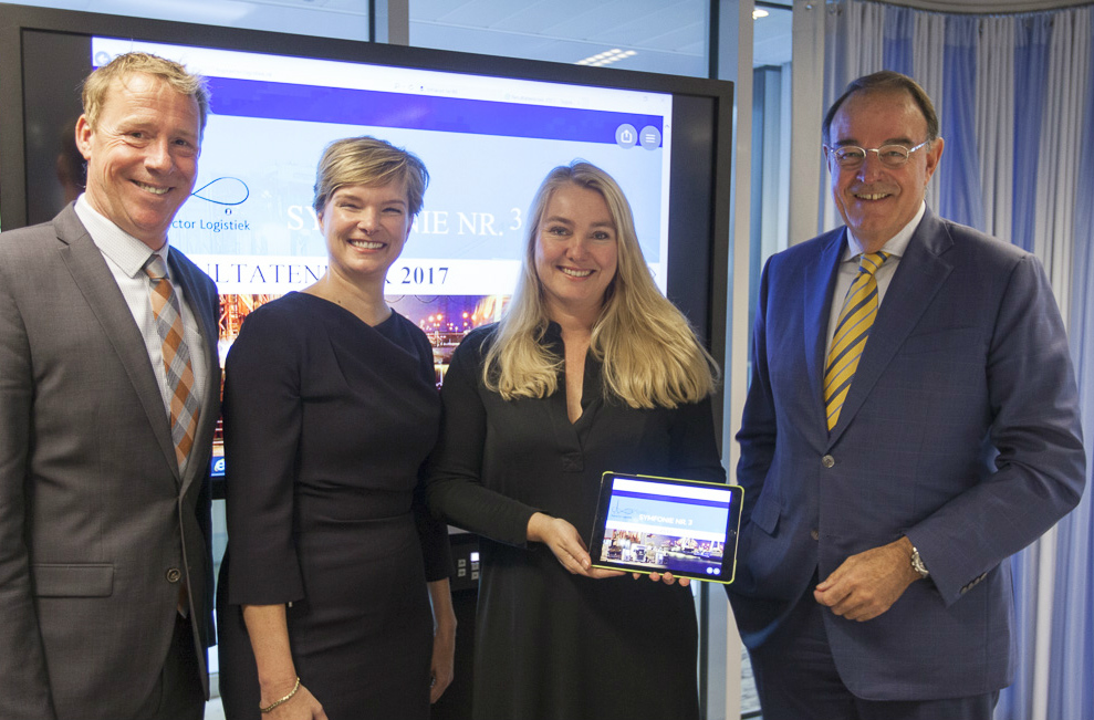 René de Koning, Liane Philipsen, minister Melanie Schultz en Aad Veenman