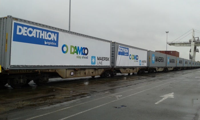 Eerste Damco bloktrein uit China arriveert op tijd in Frankrijk