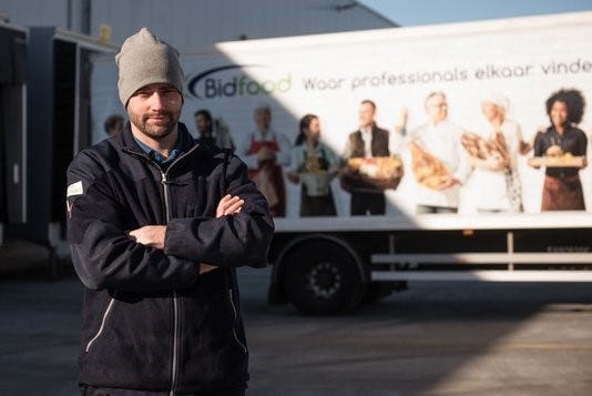 Remco (31) - 14 jaar chauffeur bij Bidfood