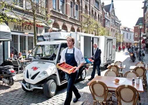 In 2010 testte Haarlem een met een stadsdistributietrein - een afgeleide was van de welbekende Cargohopper- bij de bevoorrading van een deel van horeca in de binnenstad. 