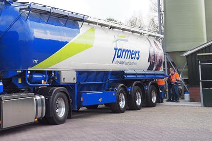 ForFarmers start test elektrisch lossen bulkvrachtwagen
