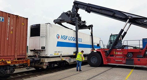 HSF test intermodaal vers transport