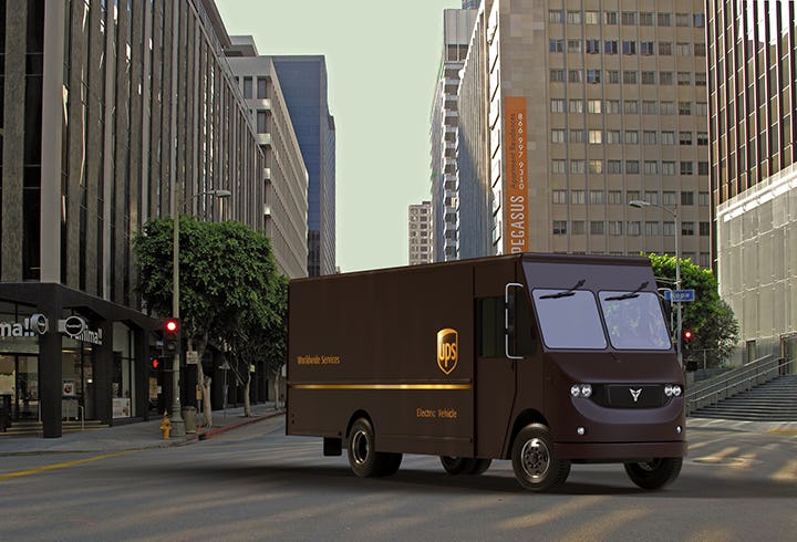 UPS test nieuwe elektrische bestelwagen
