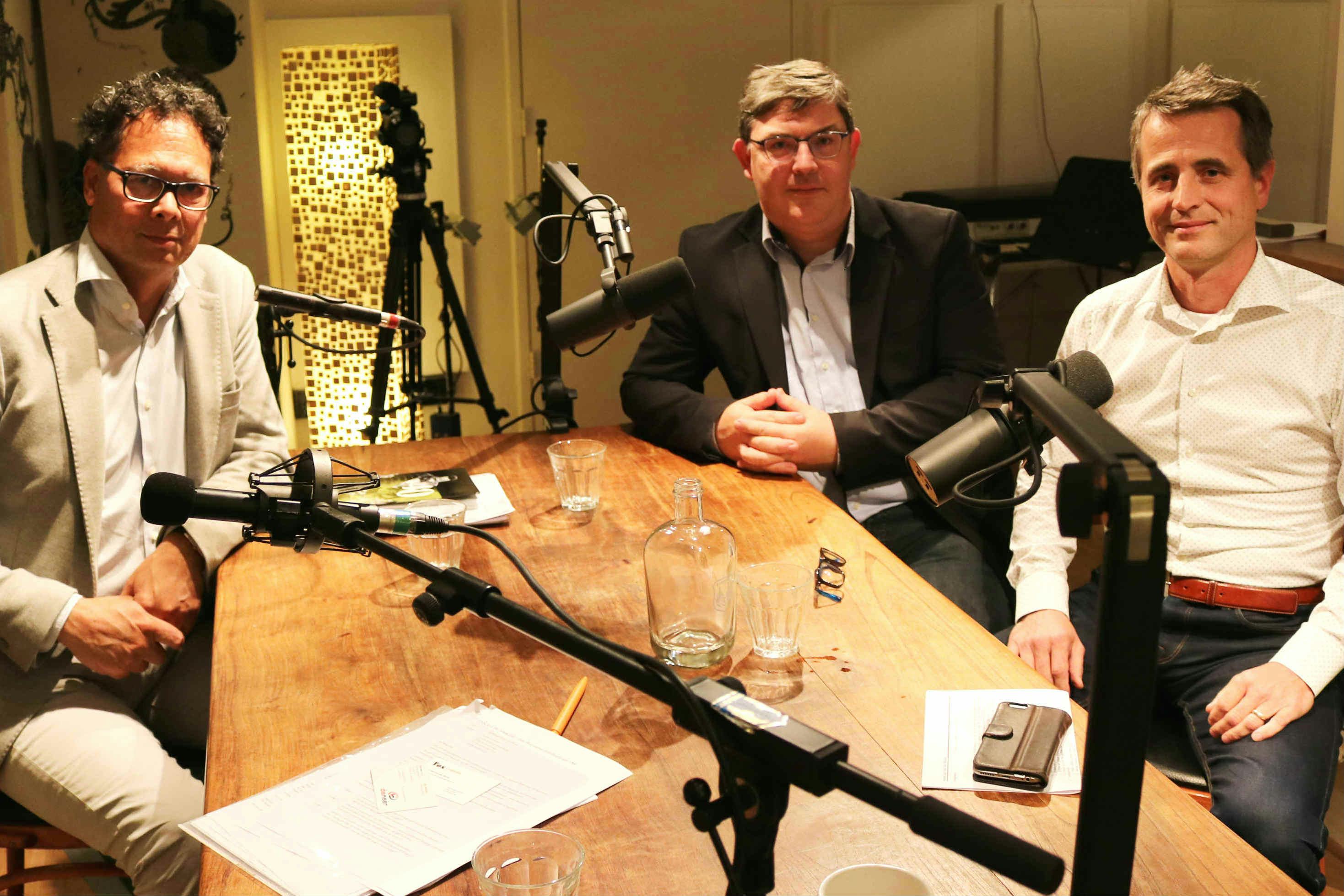 Ben Maelissa (Danser), Albert Veenstra (TKI Dinalog) en Henk-Jan van der Molen (Vos Logistics)