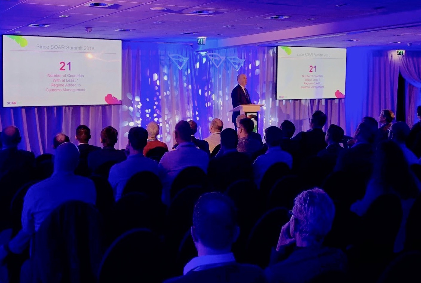 Doug Surrett tijdens zijn keynote