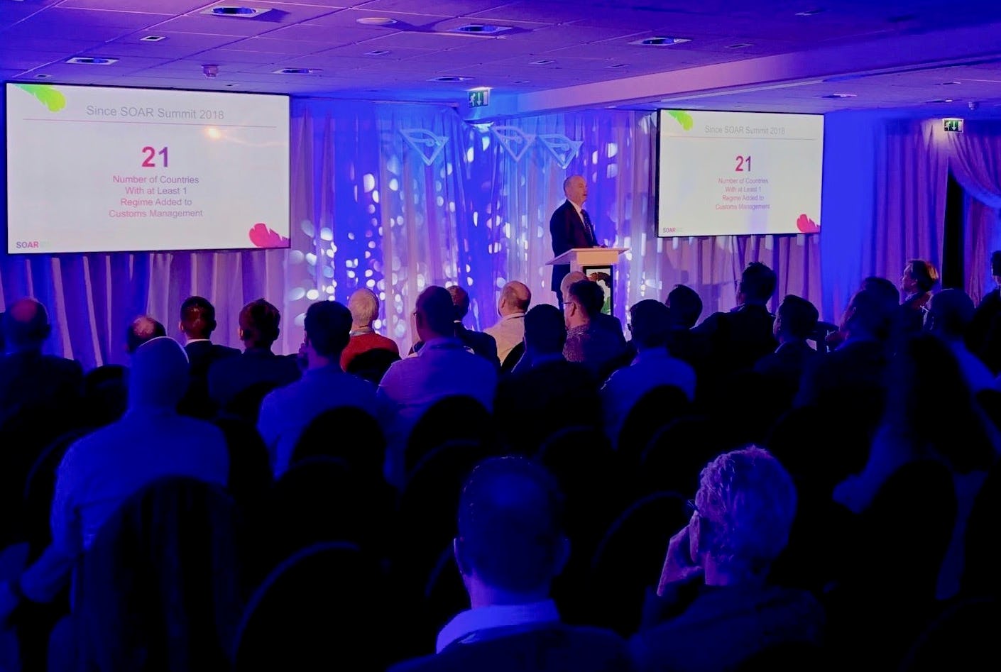 Doug Surrett tijdens zijn keynote