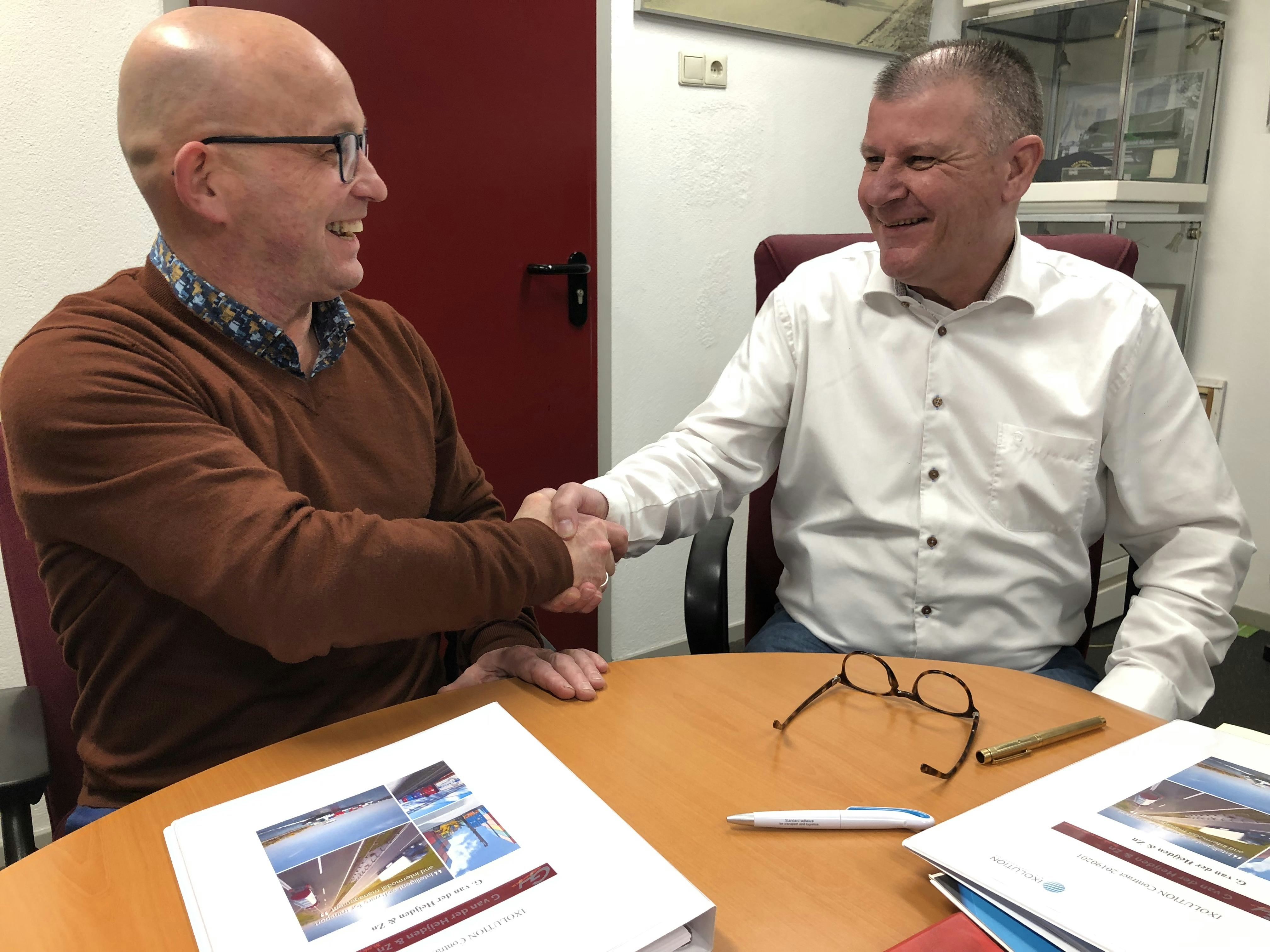 Ton Stuit (Ixolution, links) en Bert van der Heijden (G. van der Heijden & Zn.).