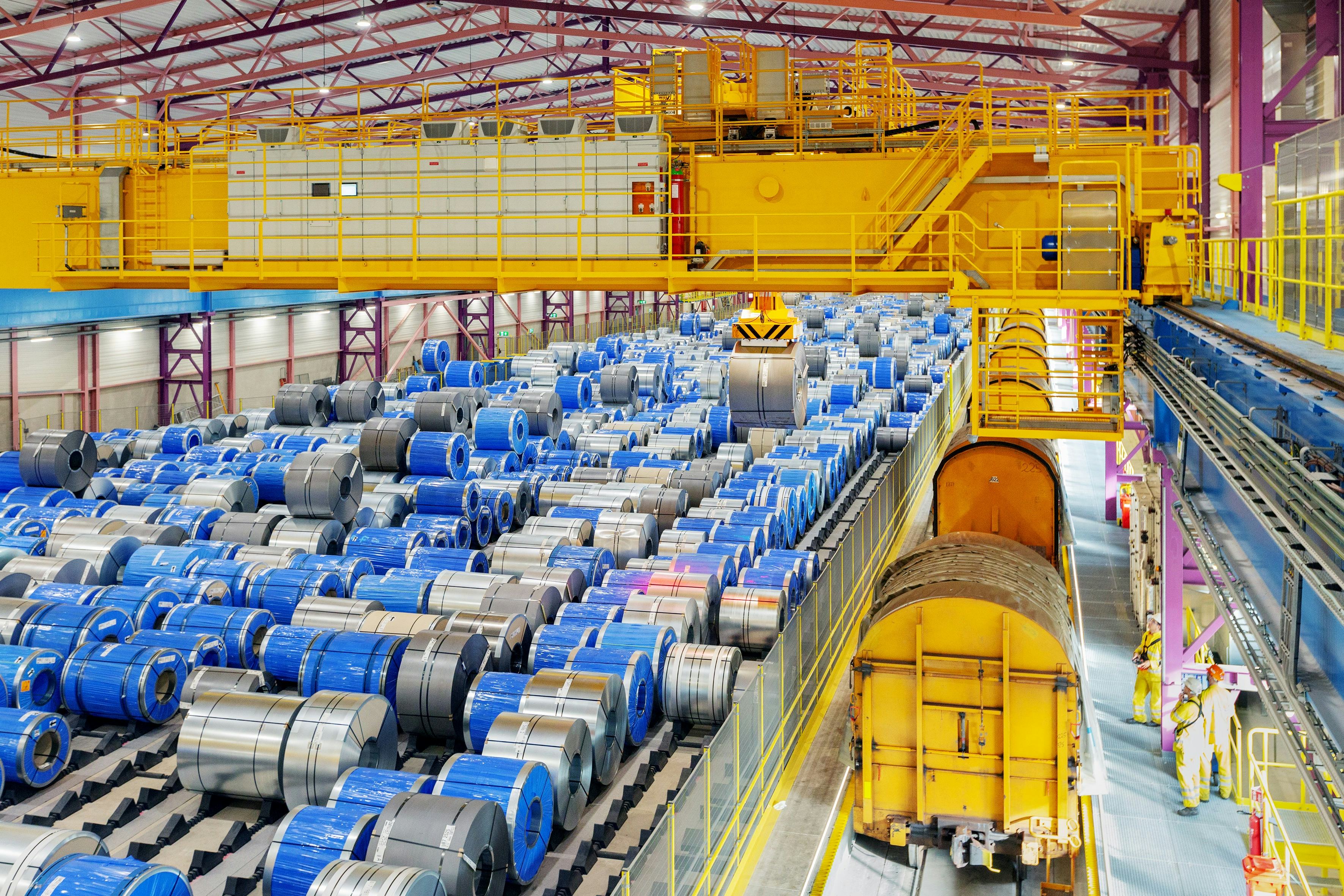 Dit is de nieuwe geautomatiseerde opslaghal van Tata Steel