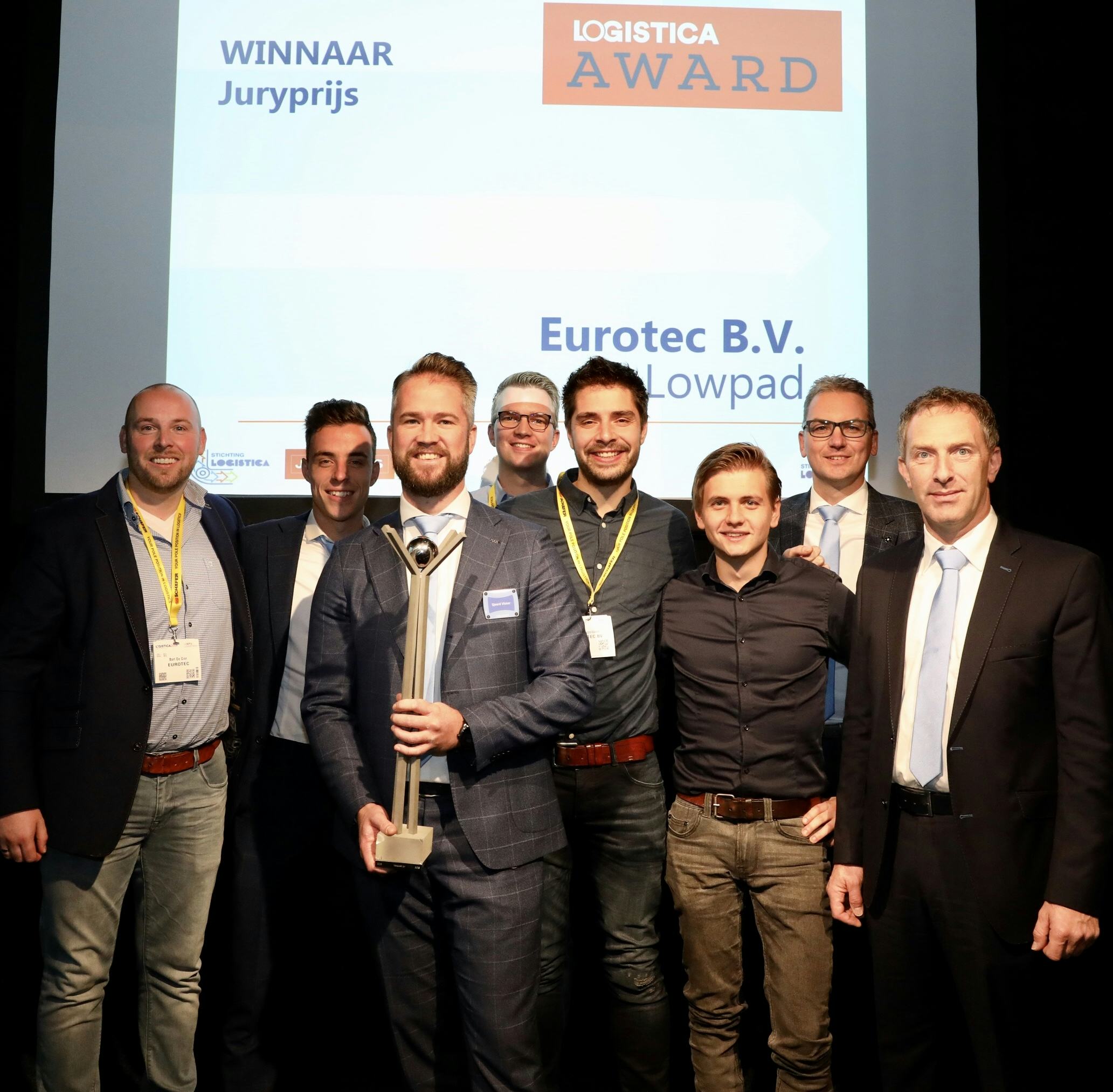 Logistica Award 2019: dubbelklapper voor Eurotec met Lowpad-AGV