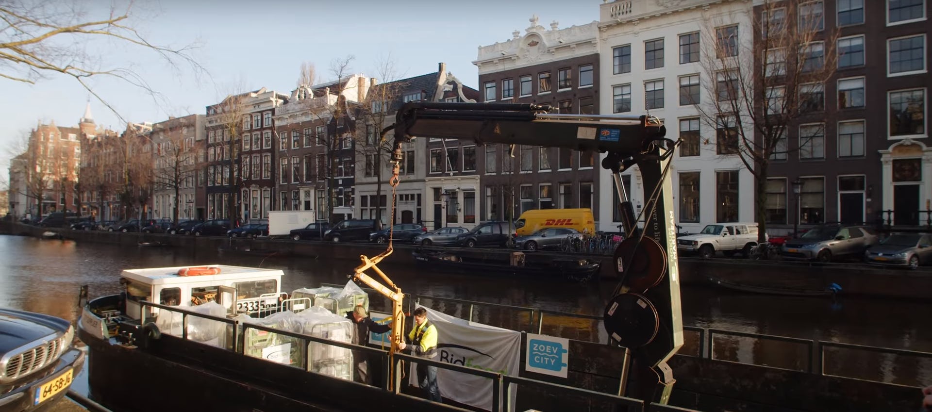 Bidfood start pilot met belevering via Amsterdamse grachten (video)