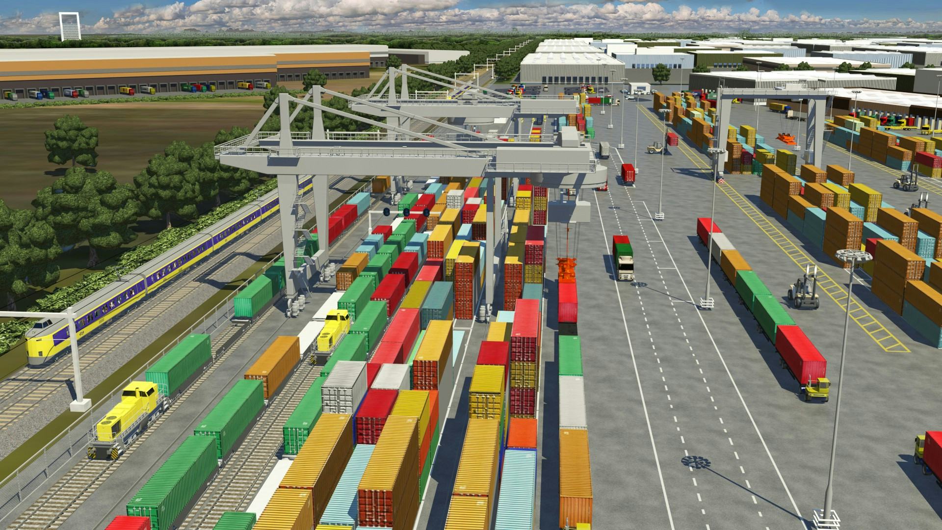 Cabooter start bouw grootste inland railterminal van Europa