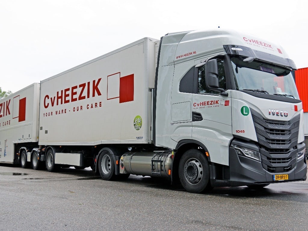 Truckwagenpark C. van Heezik Transport voor 80 procent op LNG