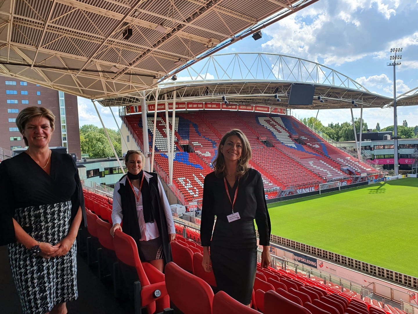 Elise Gerritsen, Annemiek de Leeuw en Dominique van Wijnen - Jansen organiseerden de tweede editie van het Women in Supply Chain event.