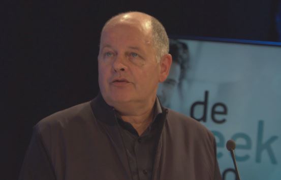 Joost Hafmans, directeur-eigenaar van VTS Transport & Logistics aan het woord tijdens een webinar in de Week van Logistiek