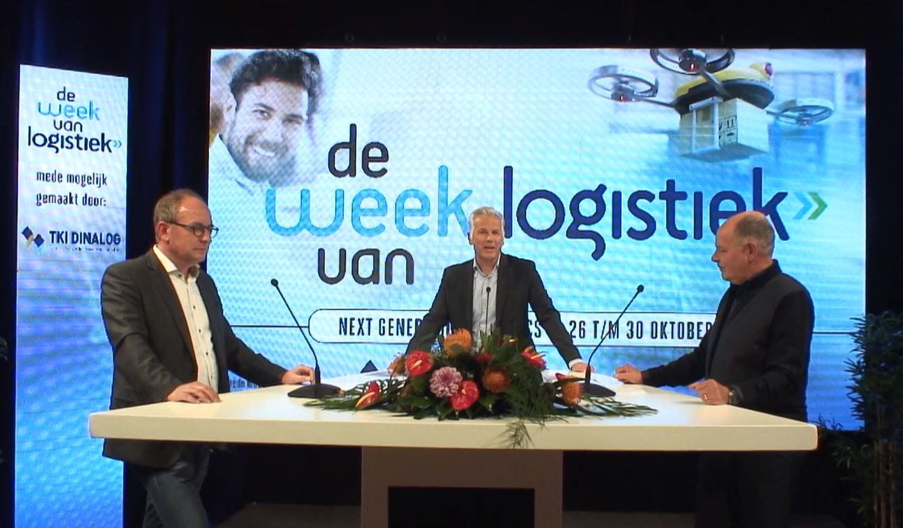 Vlnr. Johan Schoeman (E. van Wijk Logistics), Kees Verweij (Buck Consultants International) en Joost Hafmans (VTS Transport en Logistics)