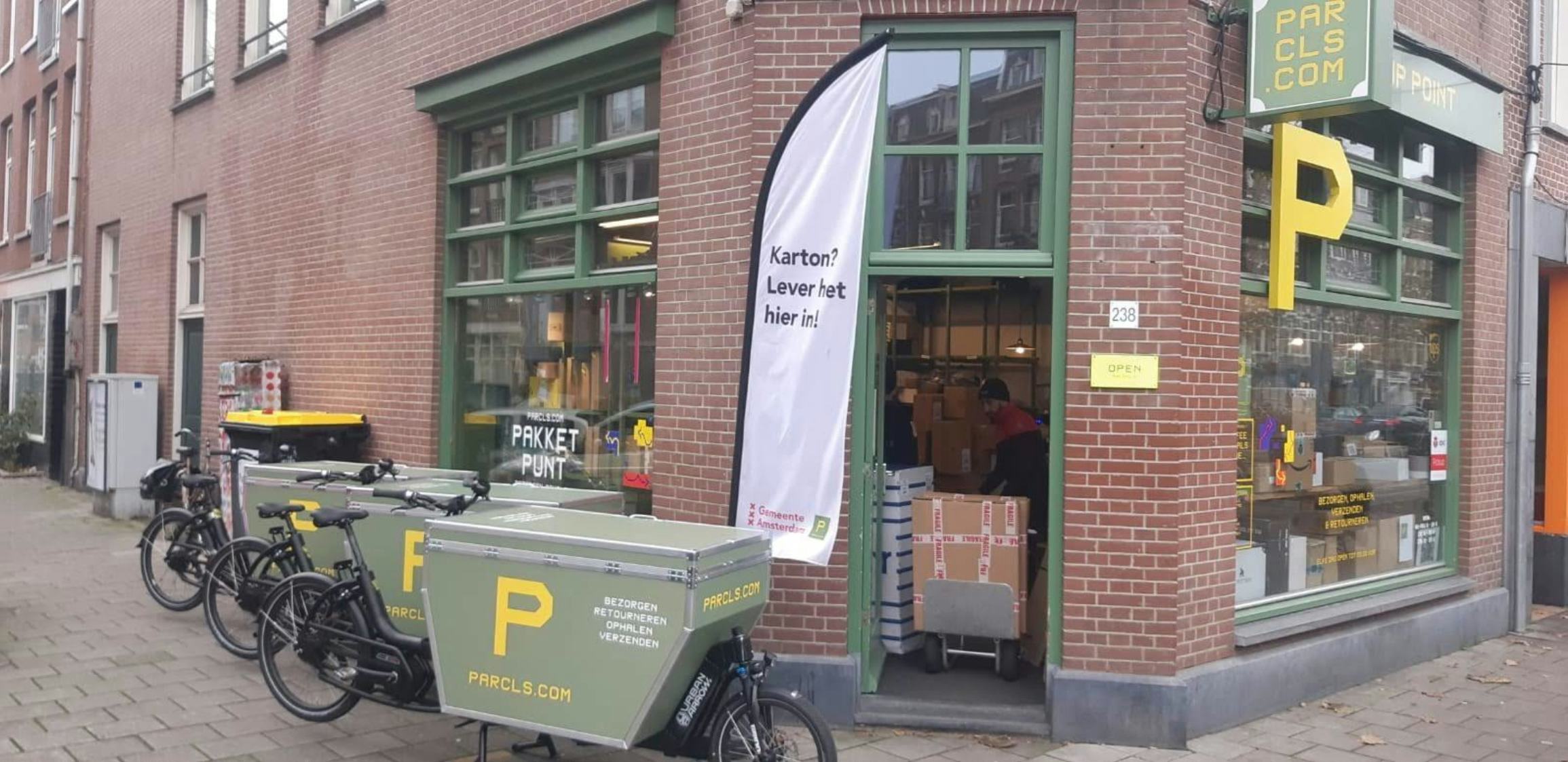 Een Parcls-vestiging in Amsterdam.