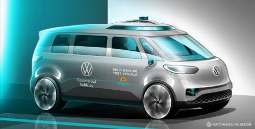 Volkswagen geeft gas op autonome bestelwagens