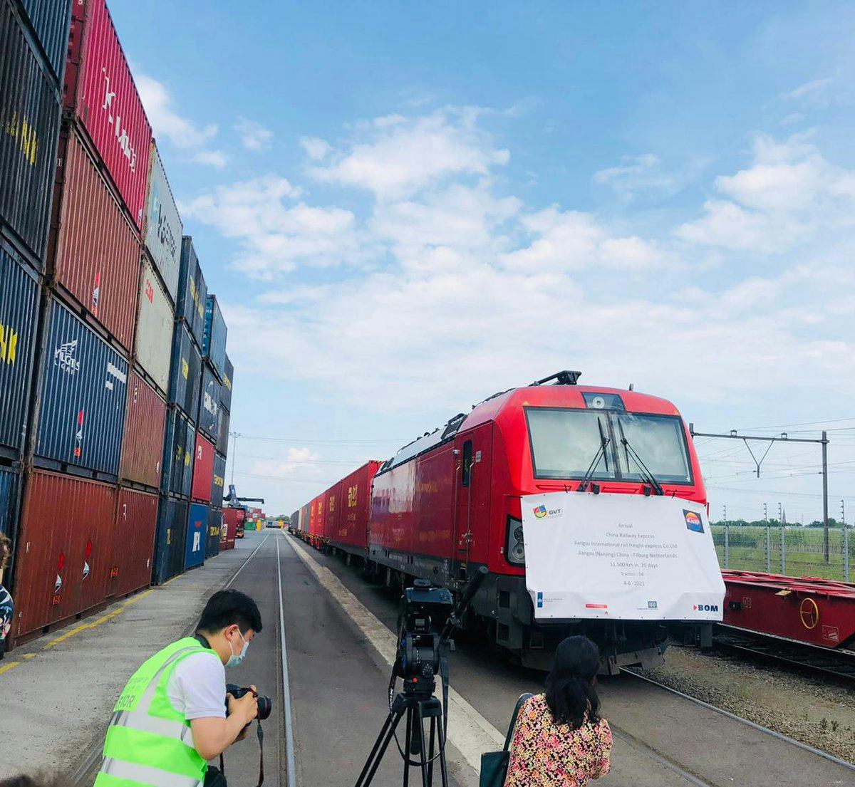 GVT begint tweede goederentreinverbinding tussen Tilburg en China