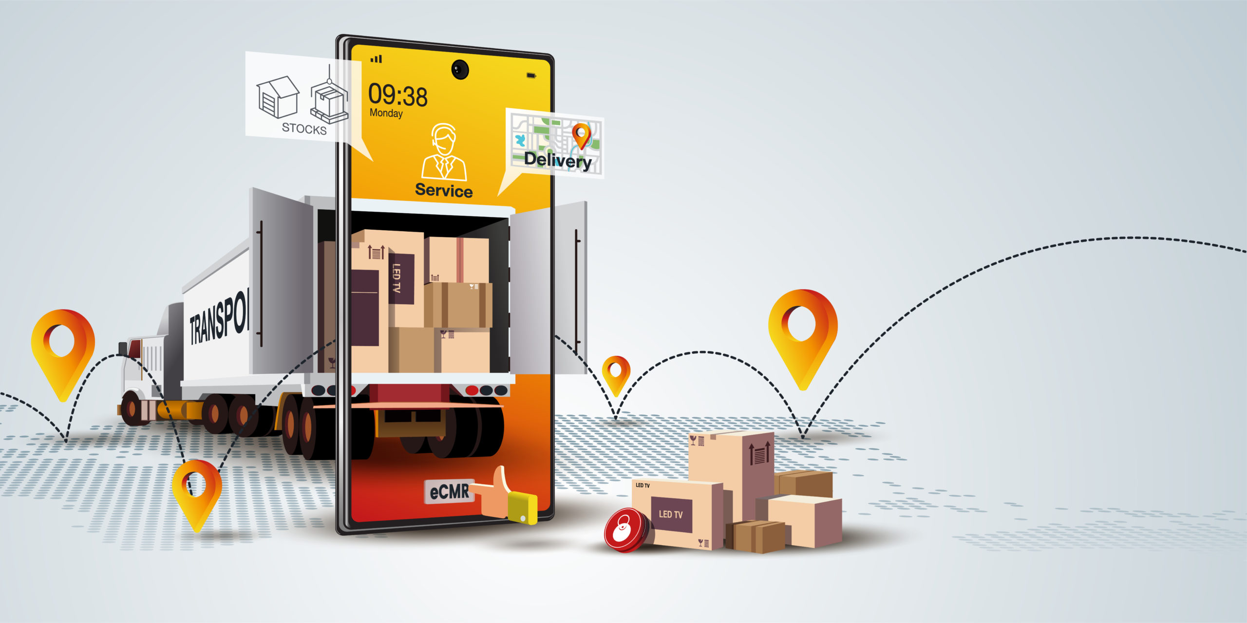 Real-time monitoring van de vrachtbrief (e-CMR).