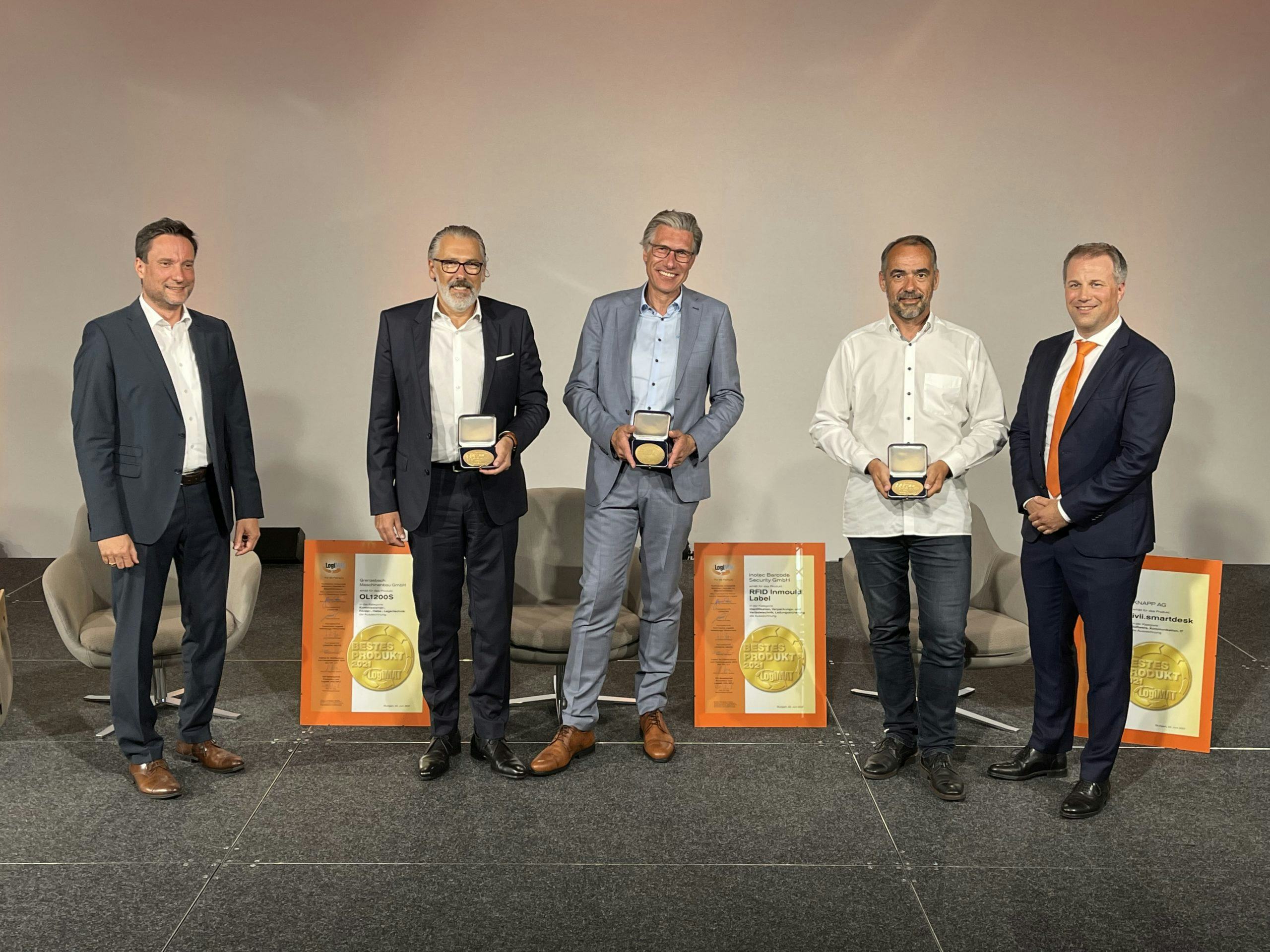 Knapp, Grenzebach en Inotec winnen Beste Product Award Logimat 2021