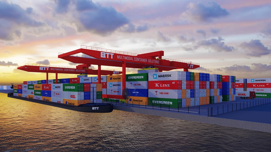 Europese steun voor nieuwe binnenvaartterminal Bergen op Zoom