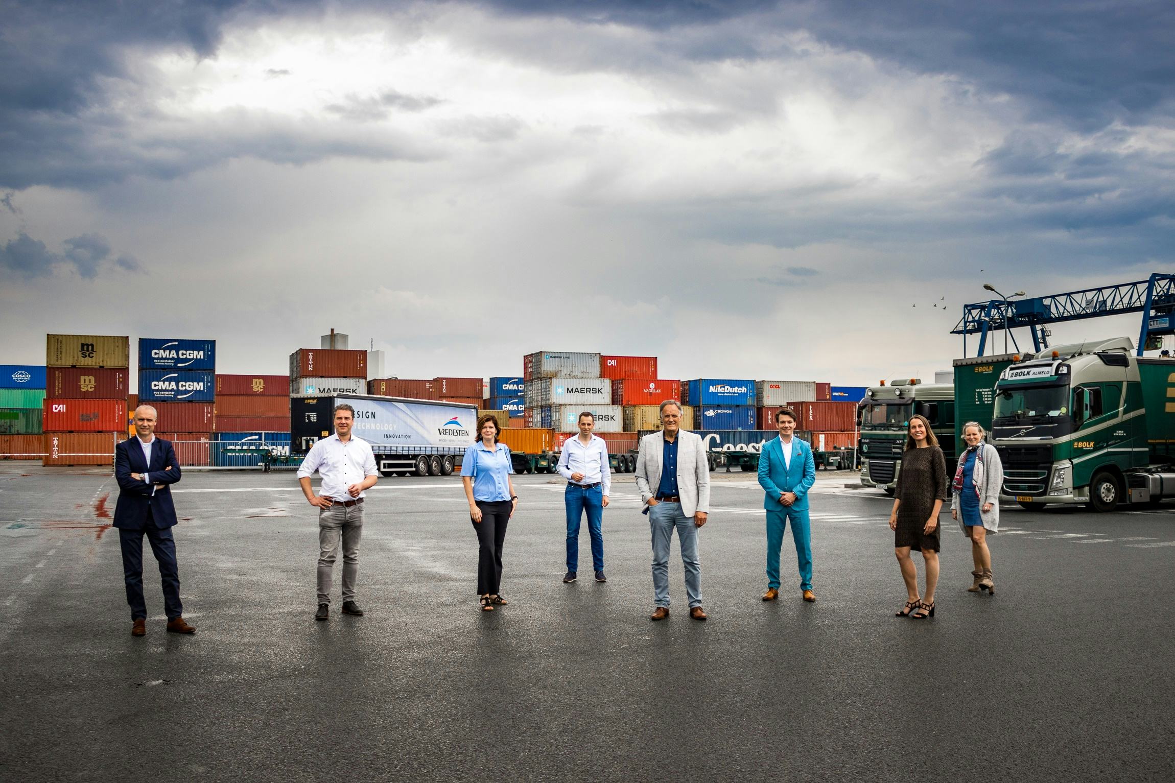 De initiatiefnemers van de Twente Corridor. (foto Twente Corridor)