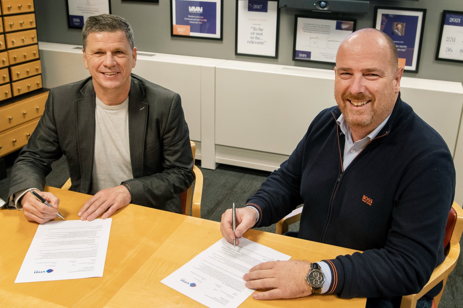 Erik Hoekstra (links) en Peter Oosterbeek