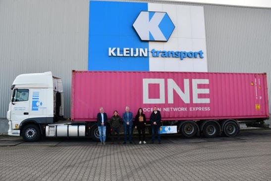 Kleijn Transport en Ocean Network Express starten pilot met HVO-truck