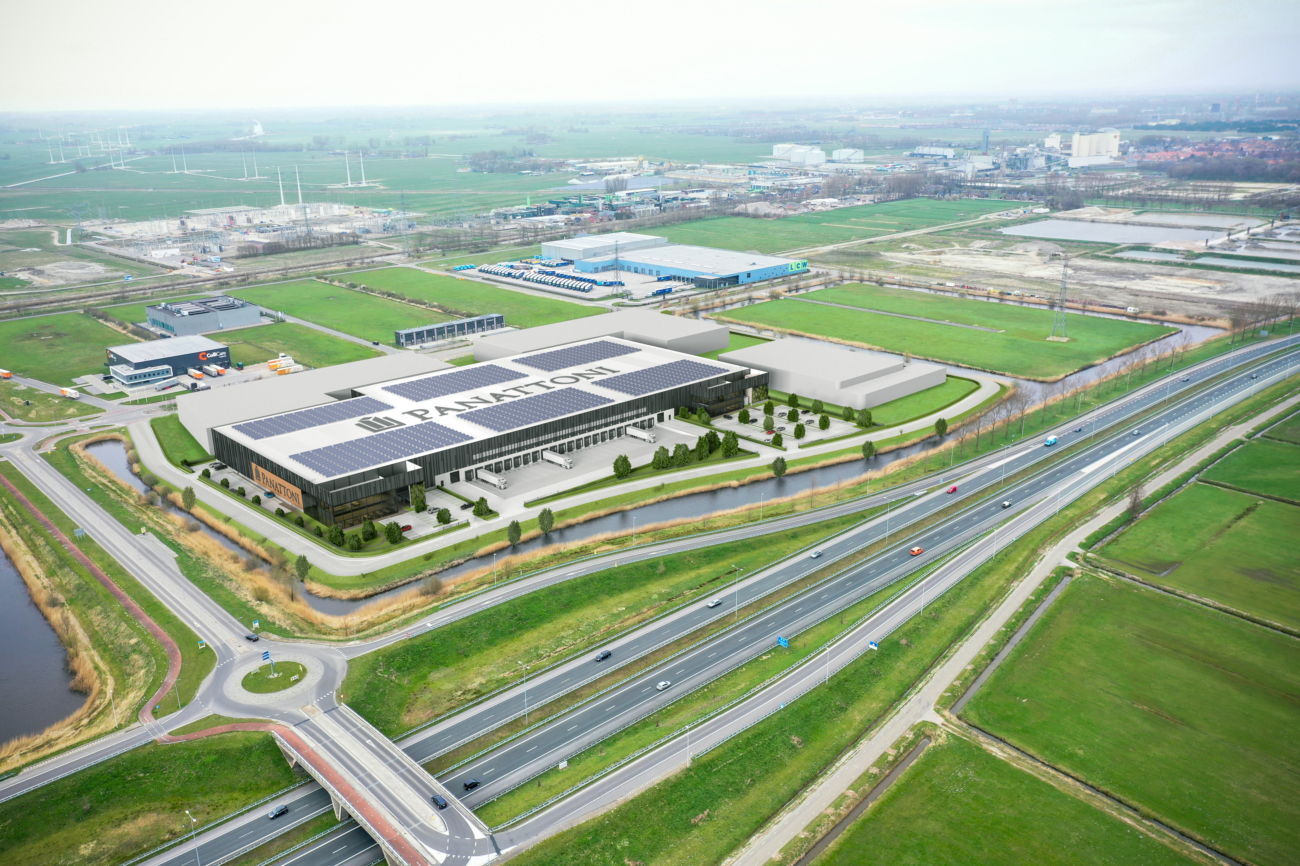 Het nieuwe Radial-distributiecentrum op bedrijventerrein Westpoort in Groningen wordt 26.000 vierkante meter groot. Het pand wordt september dit jaar opgeleverd en is een ontwikkeling van Panattoni.