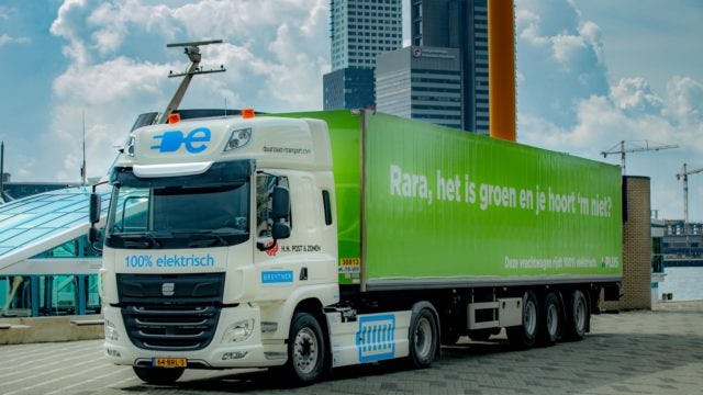 Kamer: 'Geef voor invoering vrachtwagenheffing extra subsidie zero-emissie trucks'