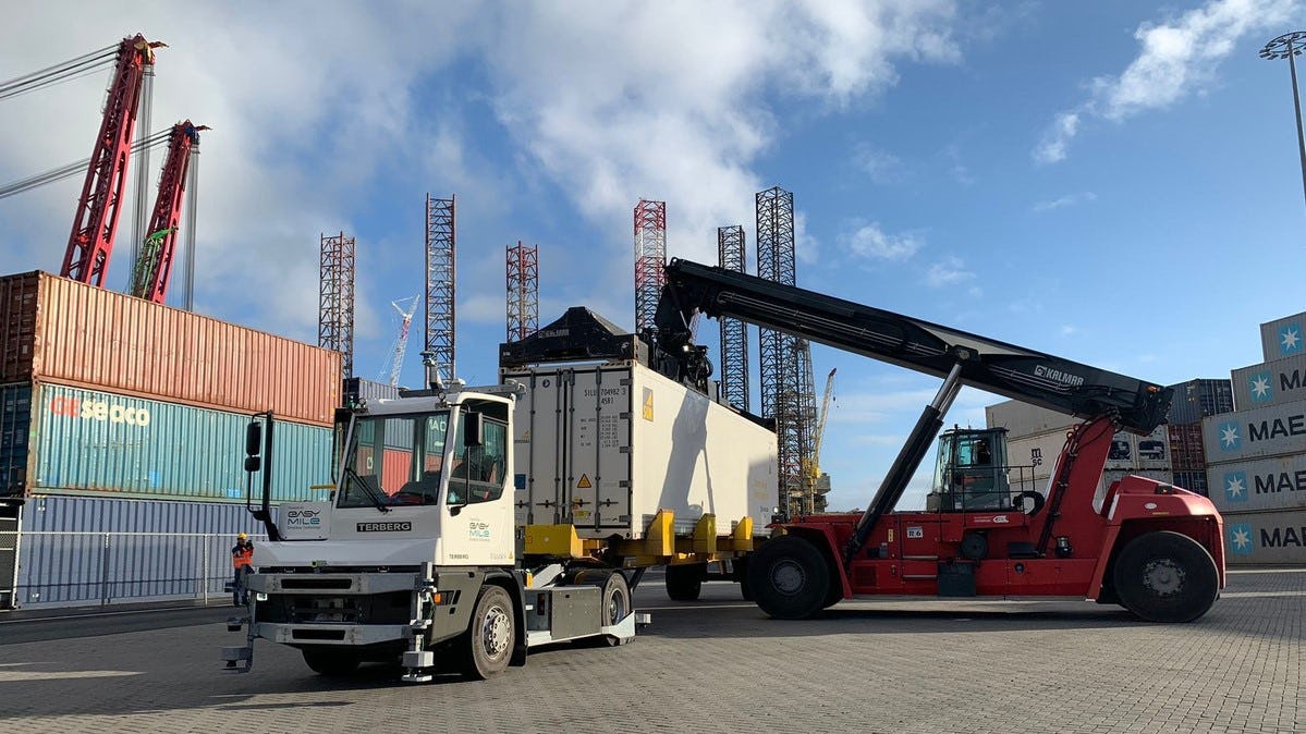 Succesvolle proef met zelfrijdende vrachtwagen in Vlissingen