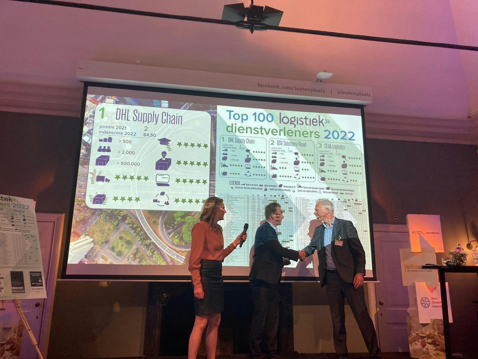 DHL herovert eerste plek in Top 100 Logistiek Dienstverleners - FOTO'S EN VIDEO
