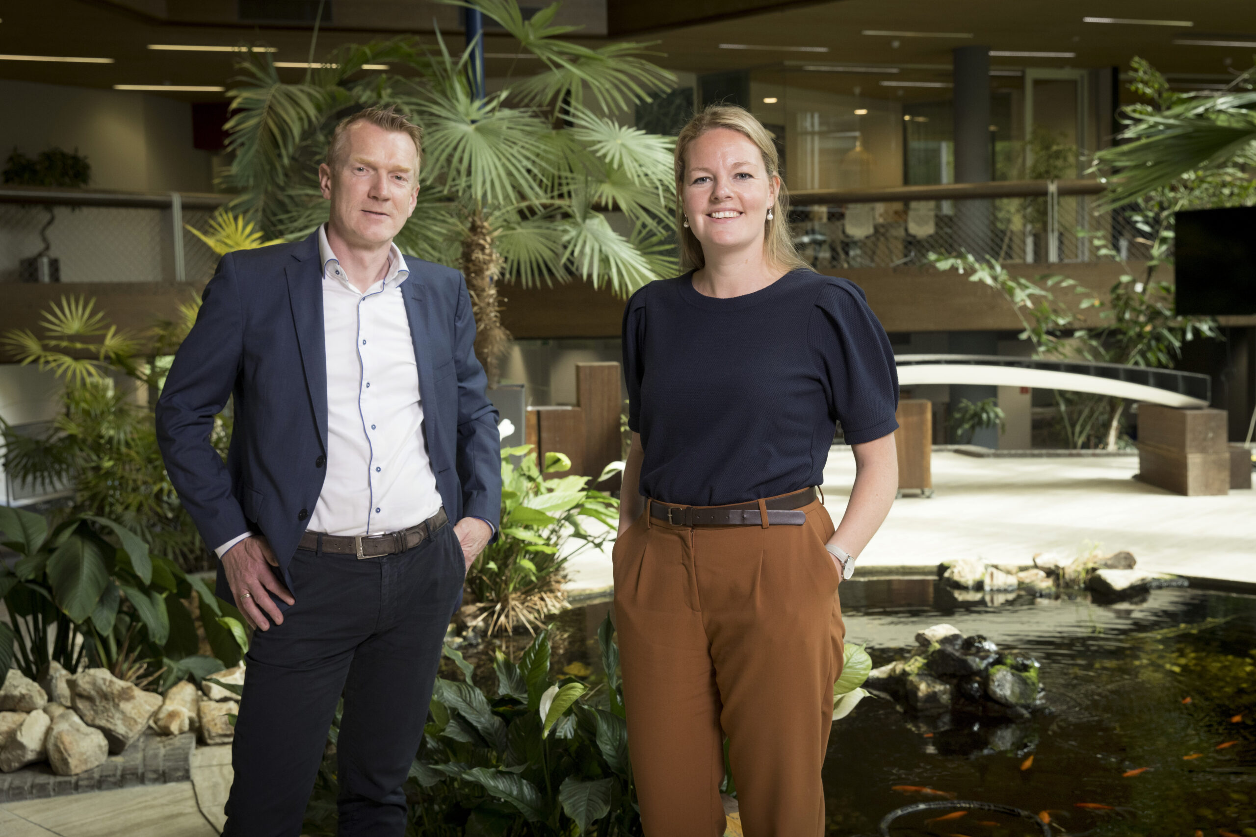 Erwin Faber (Districon) en Sabine Bink (Royal HaskoningDHV)