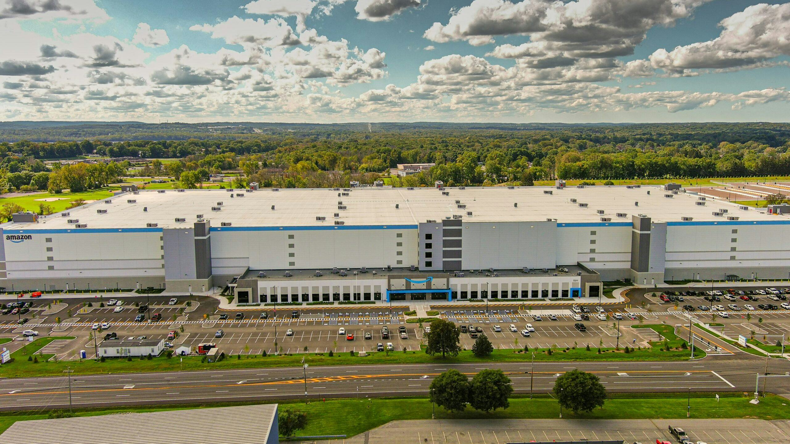 Thursday, September 16, 2021: The 3.7 Million square foot Amazon fulfillment center nears completion in Liverpool, expected to open this winter, employing 1500 local workers. N. Scott Trimble | strimble@syracuse.com
