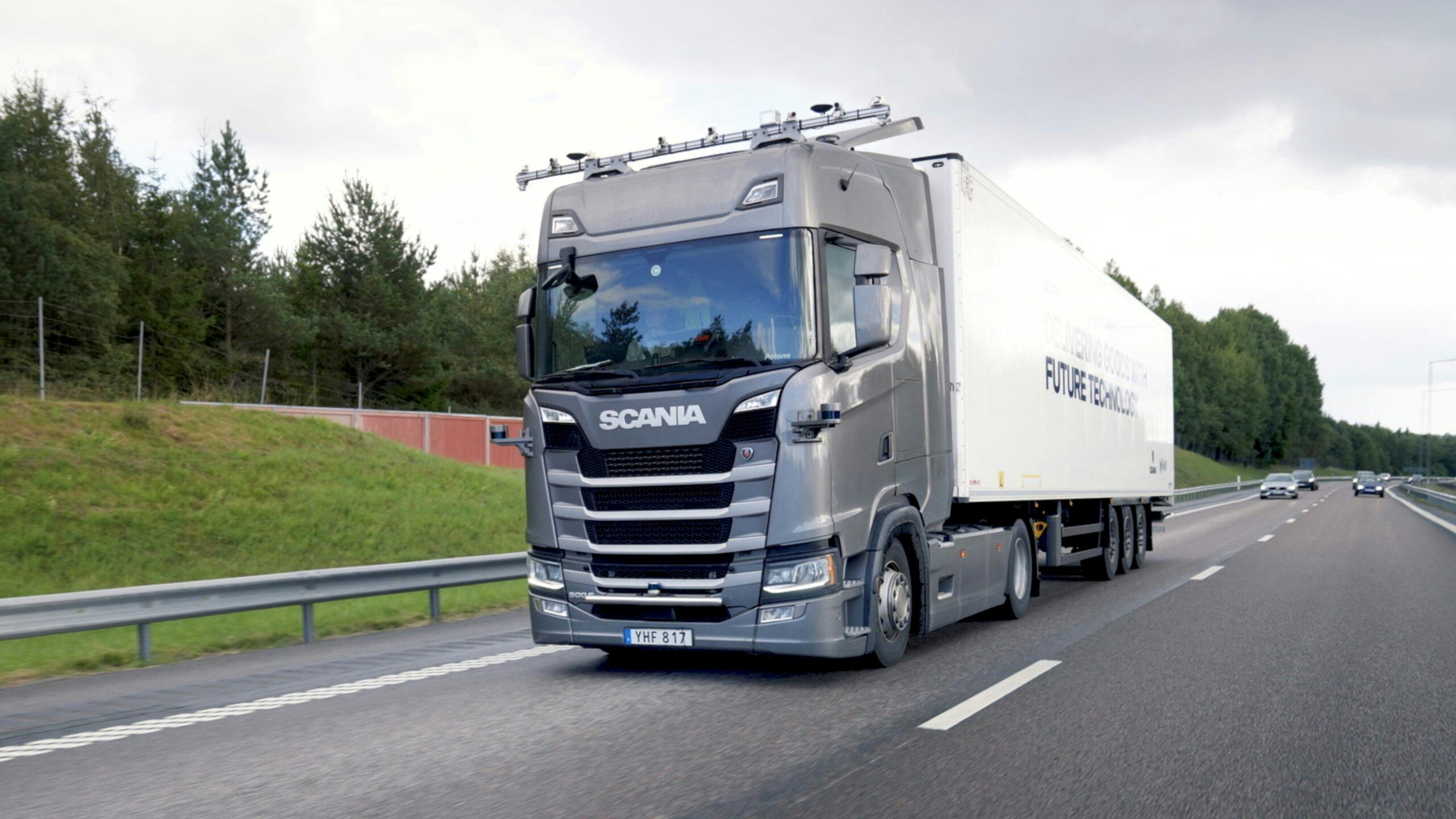 Scania en Havi testen autonome truck op de weg