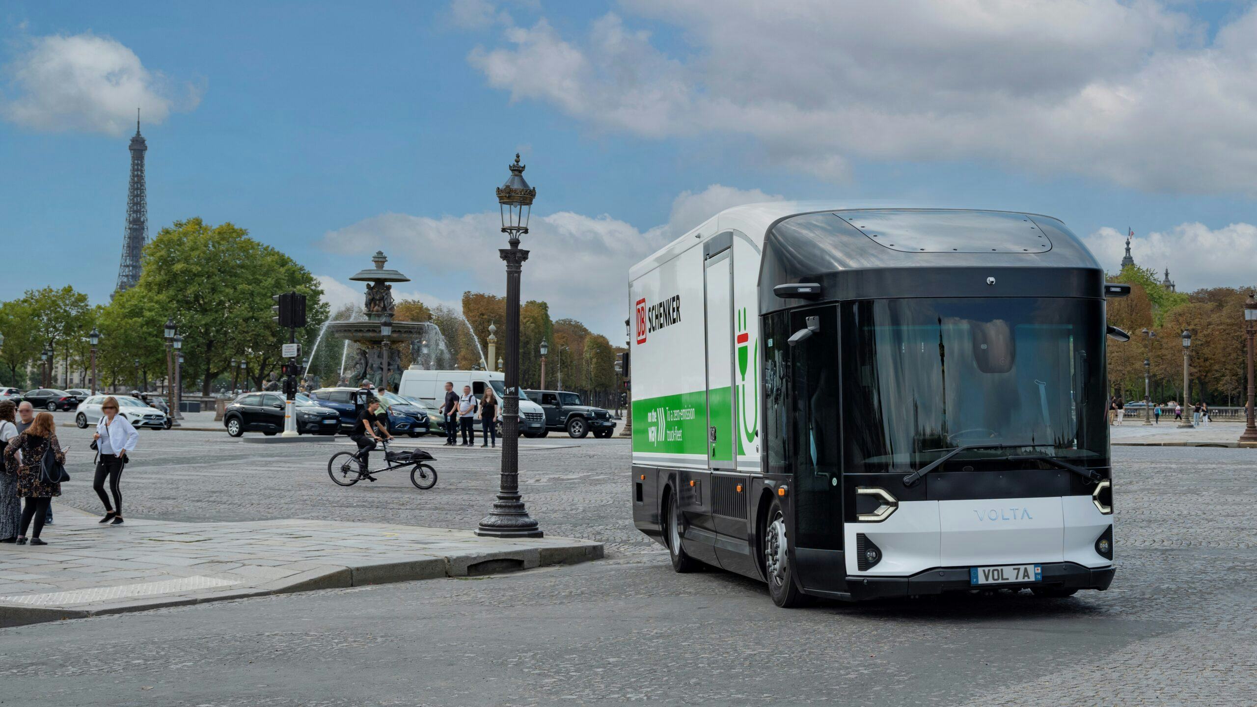 DB Schenker testte een prototype Volta Zero voor het eerst tijdens stadsdistributie in Parijs.