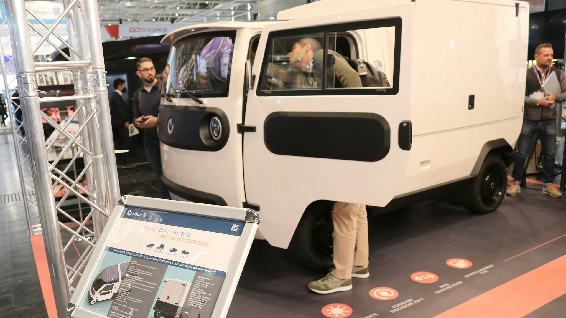 Elektrische bestelauto's nemen het over, maar voorlopig alleen op beurzen zoals de IAA