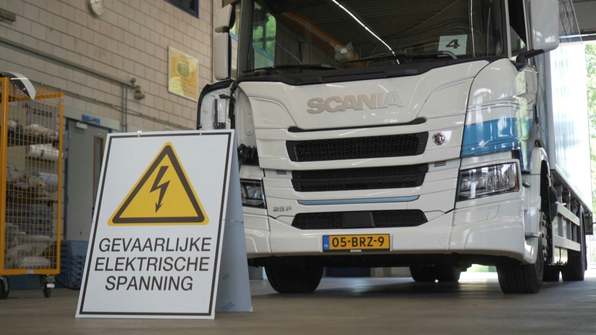 Scania bereidt werkplaatsen voor op e-trucks