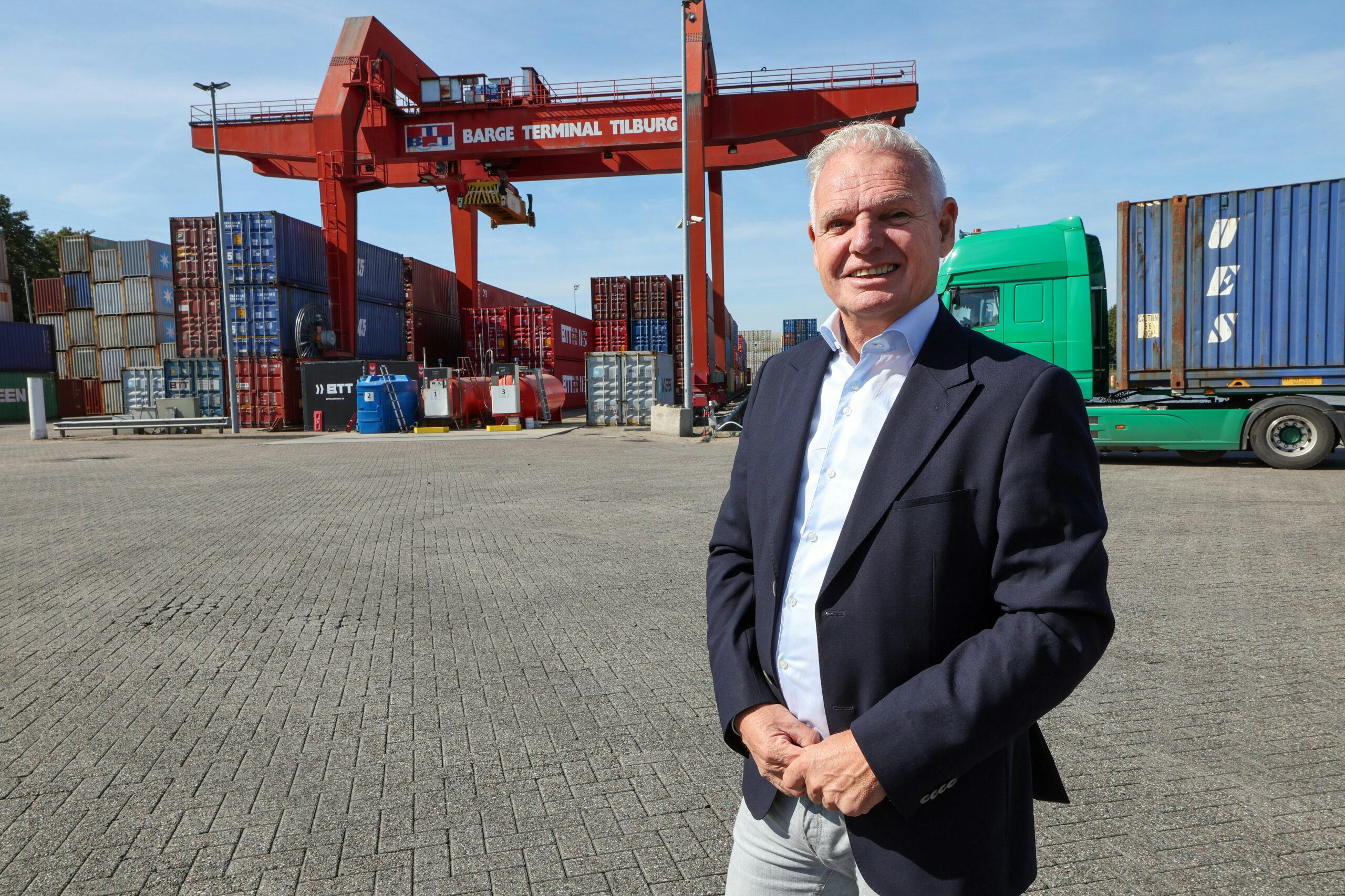 Wil Versteijnen, CEO van BTT Multimodal Container Solutions en al jaren een vurig pleitbezorger van belangen voor de logistieke sector in de regio Tilburg-Waalwijk. 