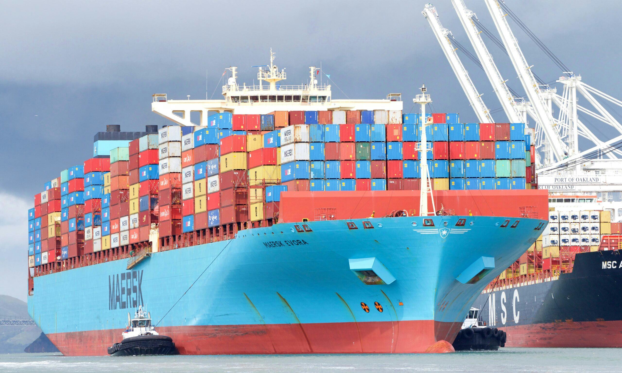 Maersk waarschuwt voor daling containervolumes